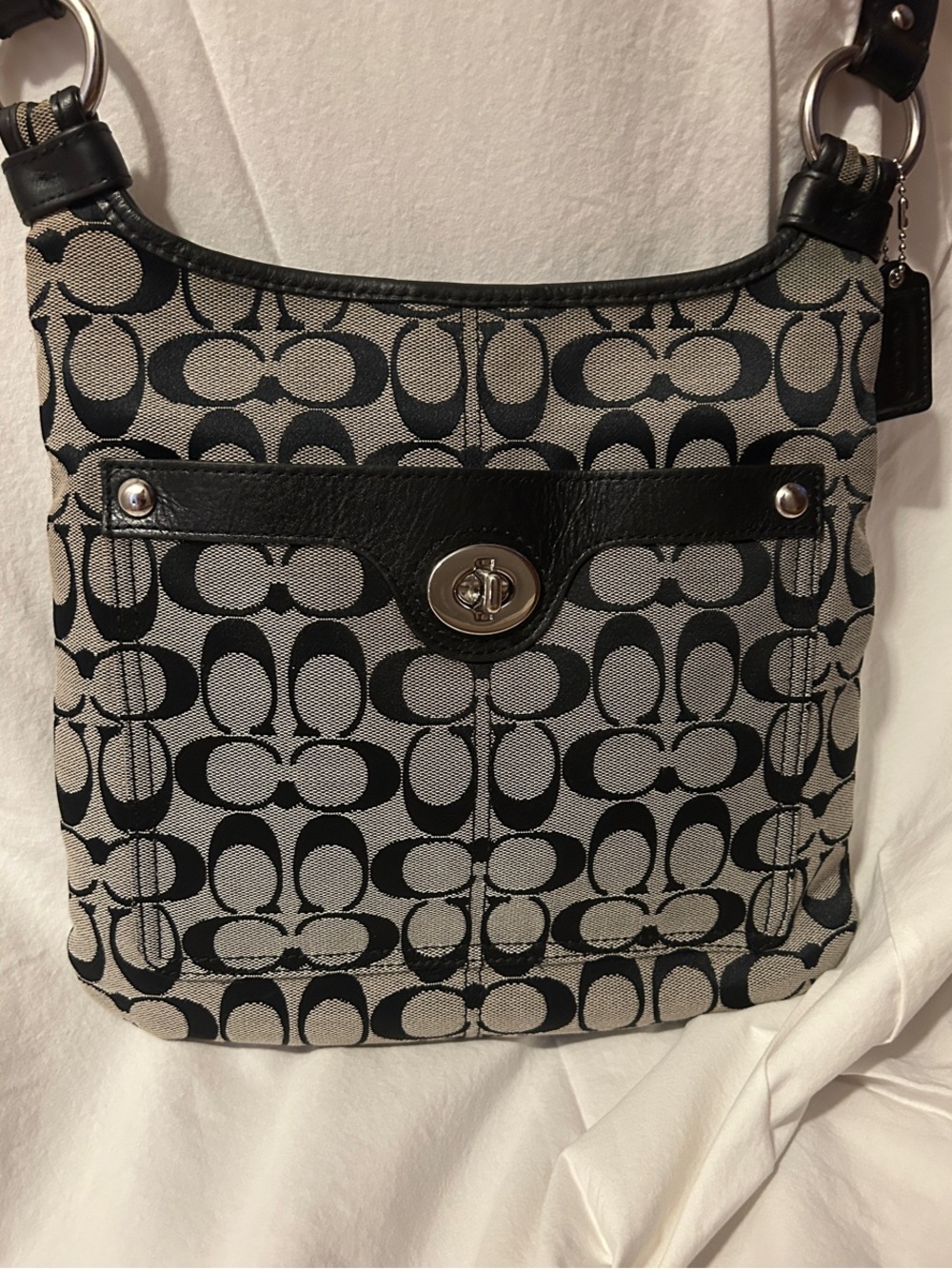 Coach 2011 Penelope Hippie Signature Jacquard Shoulder Bag